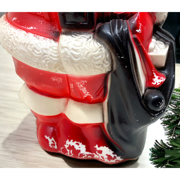 Vintage 1968 Empire Blow Mold Santa Claus Christmas Tabletop 13" Working READ - Picture 4 of 13